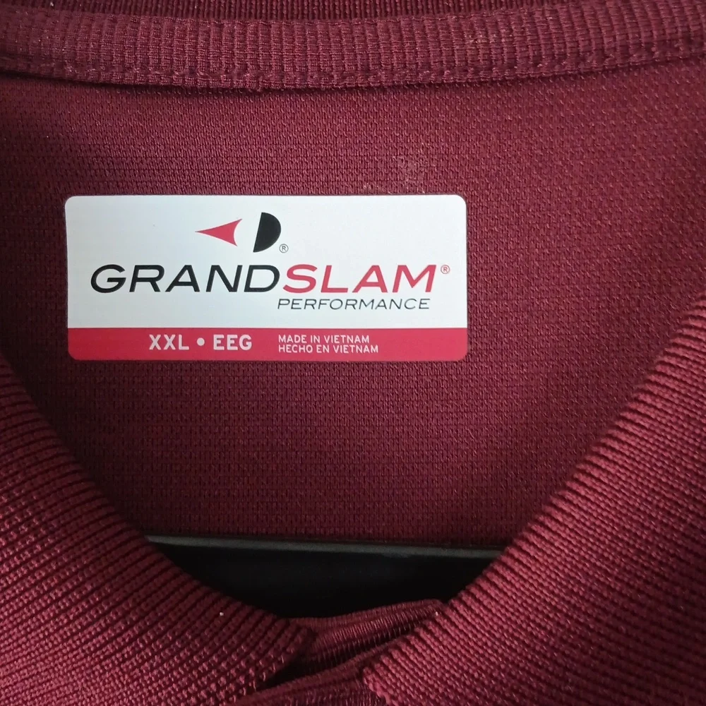 Men Burgundy Polo Size XXL-EEG - Picture 2 of 4